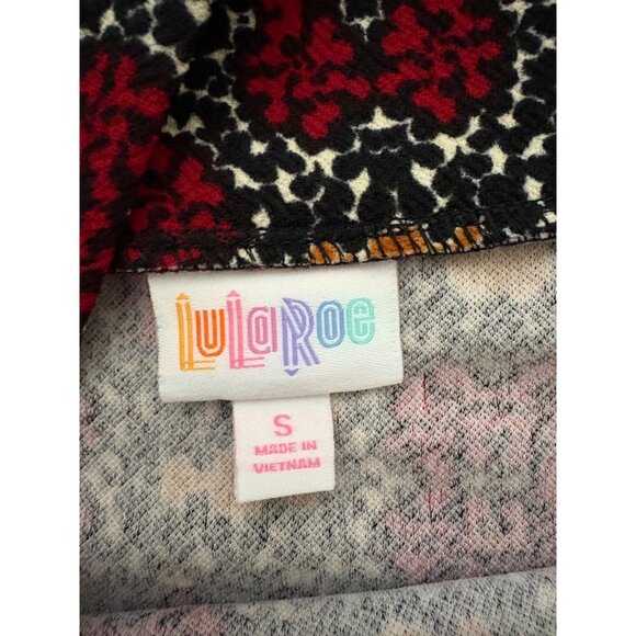 LuLaRoe NWT Cassie Pencil Skirt Red/Black/Gold Geometric Pattern Size Small - Picture 5 of 9